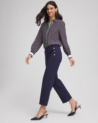 Passport Blue Emme Sailor Straight Crops