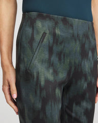Black Brinkly Blur Juliet Slim Ankle Pants