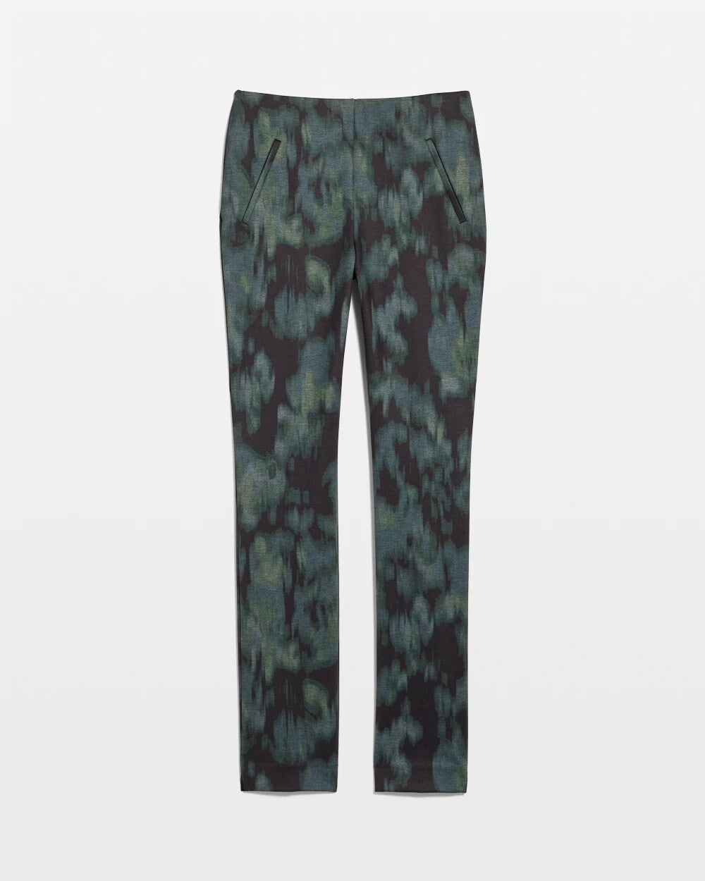 Black Brinkly Blur Juliet Slim Ankle Pants