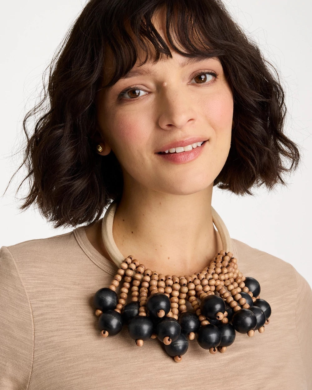 Black Chico's x Romi Cameo Necklace