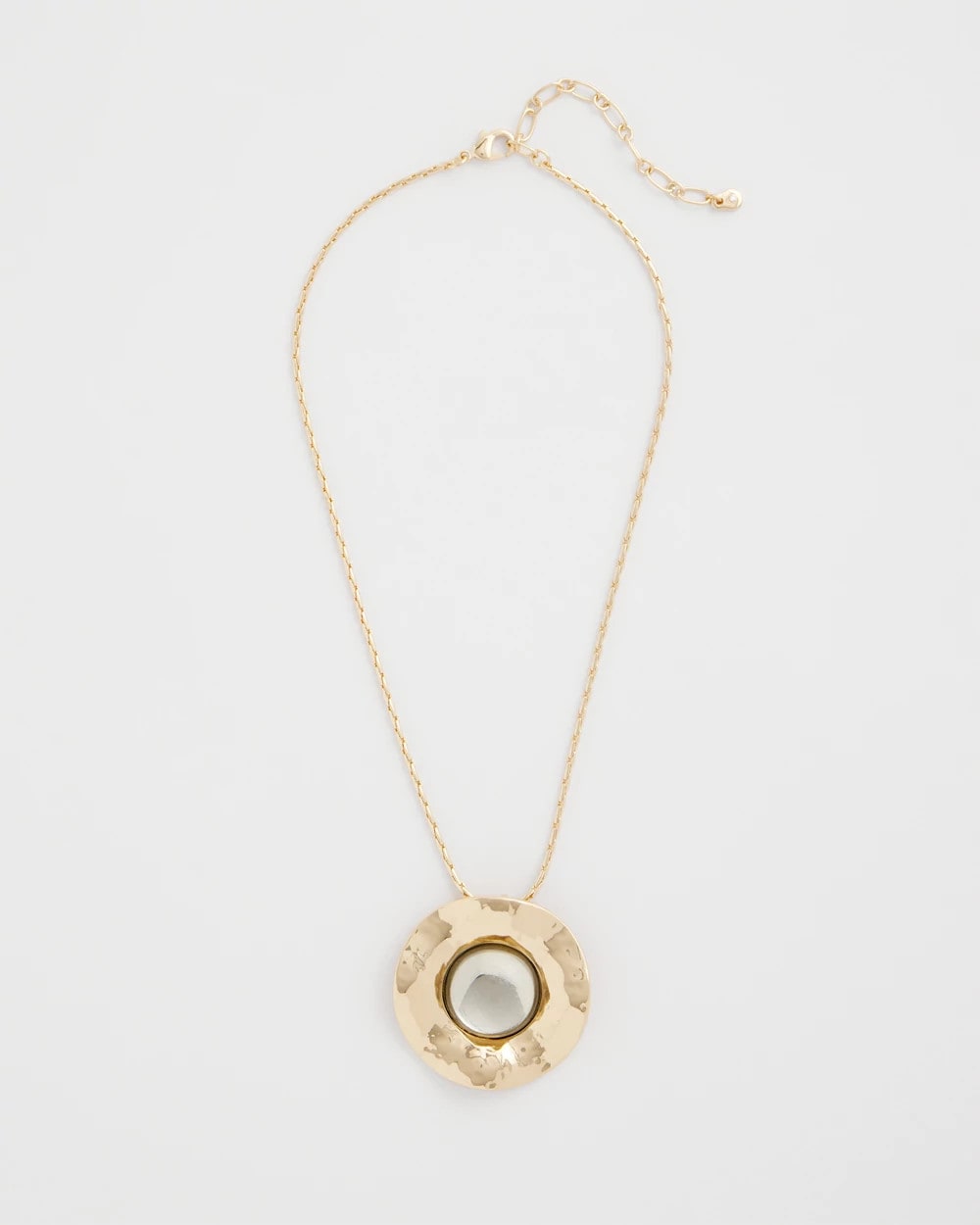 Green Green Gold Short Pendant Necklace