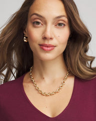 Gold Convertible Three-Strand Pendant Necklace