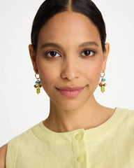 Multi Multi-Colored Cluster Earrings