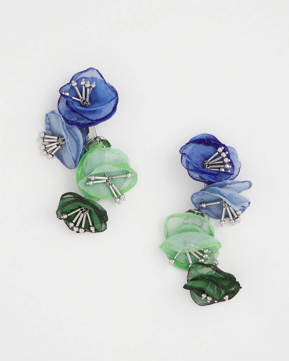 Multi Multi Floral Linear Earrings