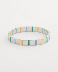 Teal Glam Teal Slice Stretch Bracelet