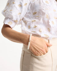 Pearl Pearlescent Stretch Hero Bracelet