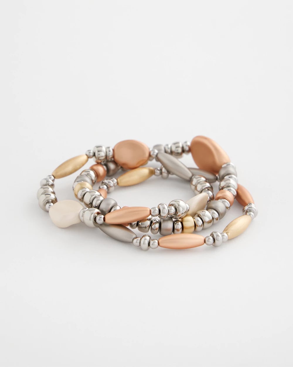 Mixed Metals Mixed Metal Stretch Set of Three
