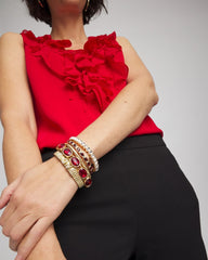 Gold Gold Hinge Bangle