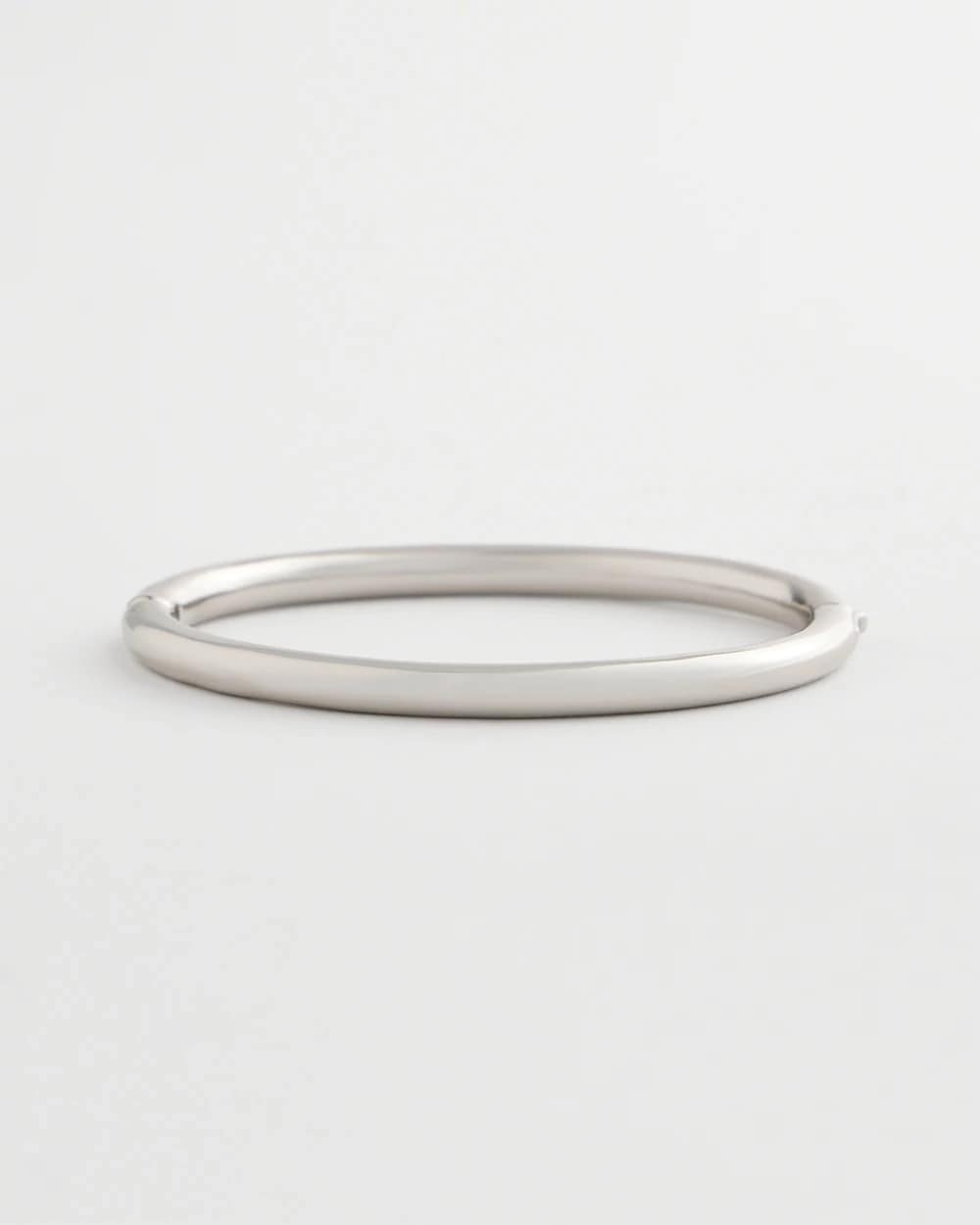 Silver Silver Hinge Bangle