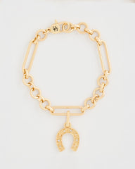 Gold Horseshoe Charm