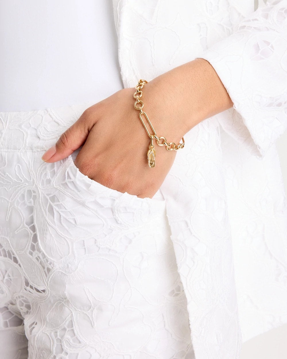 Gold Flip Flop Charm