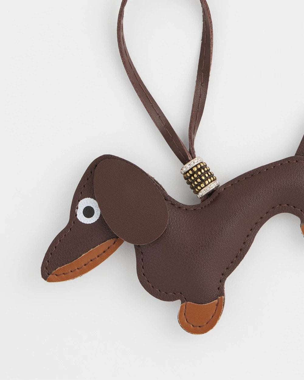 Brown Dachshund Bag Charm