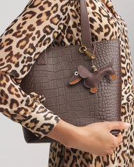 Brown Dachshund Bag Charm