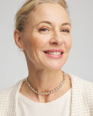 Mixed Metals Convertible Tri-Tone Short Necklace