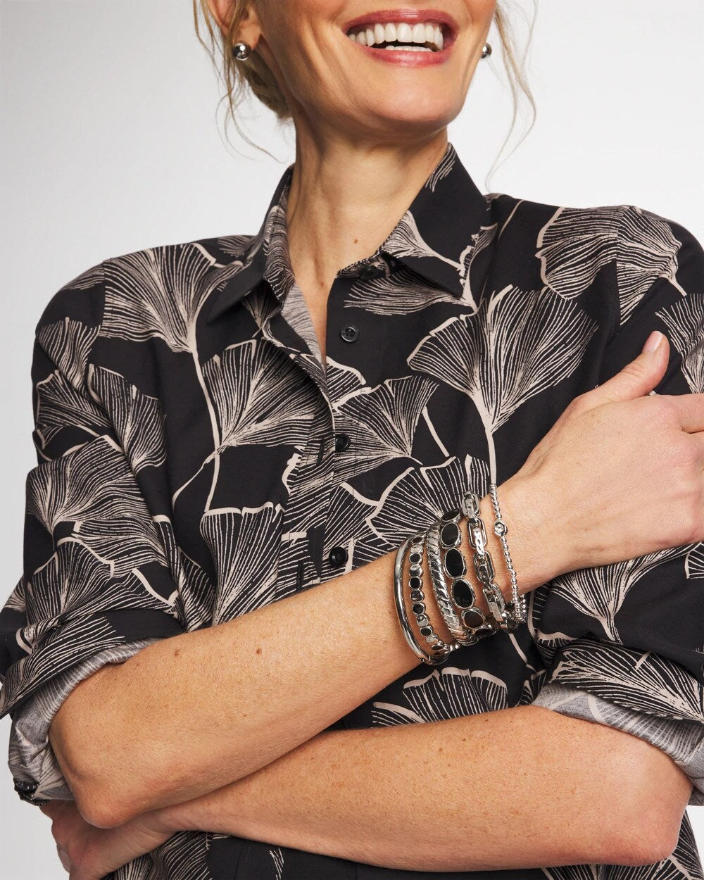 Silver Mini Bead Stretch Hero Bracelet