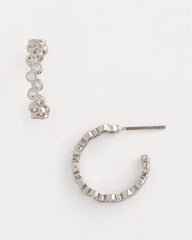 Silver No Droop® Silvertone Hoop Earrings
