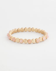 Blush Blush Mini Circle Stretch Bracelet