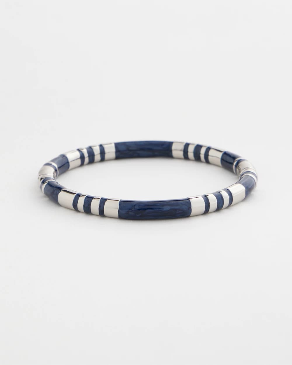 Blue Blue Enamel Hinge Bangle