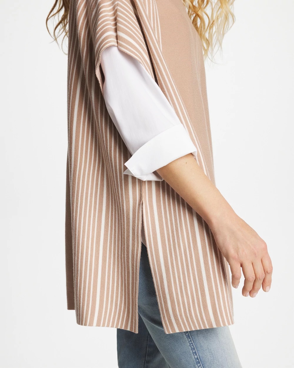 Vanilla Chai Turtleneck Sweater Poncho