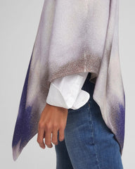 English Cream Convertible Knit Poncho