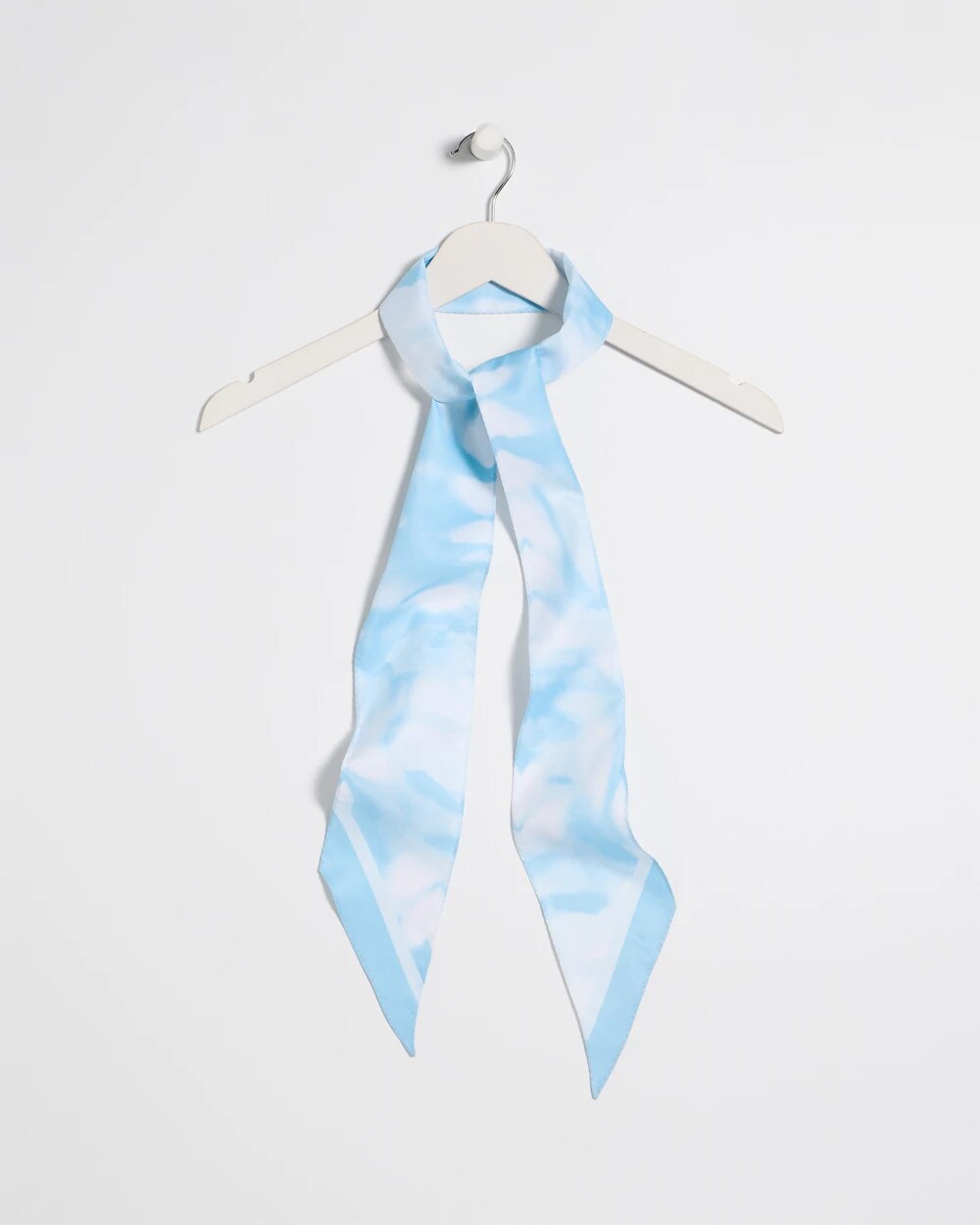 Alabaster Palm Tie-Dye Skinny Scarf