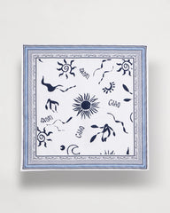 Passport Blue Beach Square Scarf