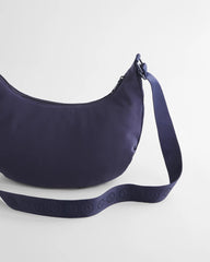 Passport Blue Ripstop Crescent Crossbody Sling Bag