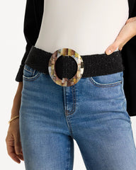 Black Chico's x Romi Oz Stretch Belt