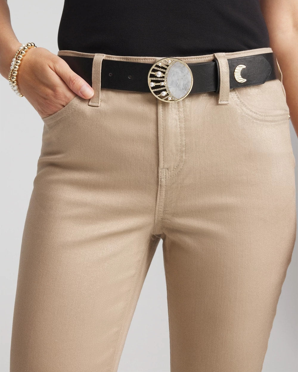 Black Moon & Stars Trouser Belt