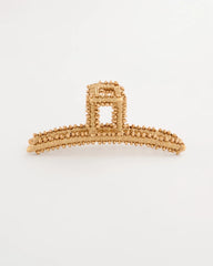 Metallic Raffia Hair Clip
