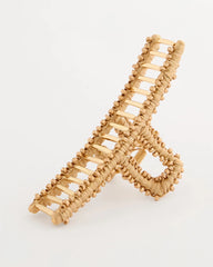 Metallic Raffia Hair Clip