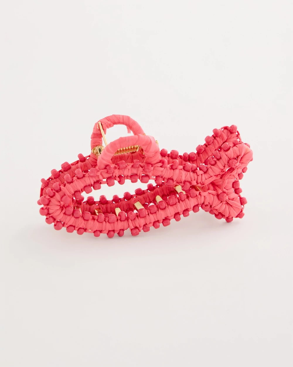 Coral Coral Fish Raffia Hair Clip