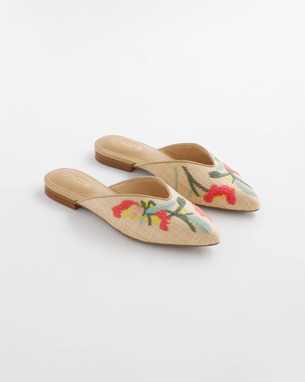 Multi Gabby Raffia Mule