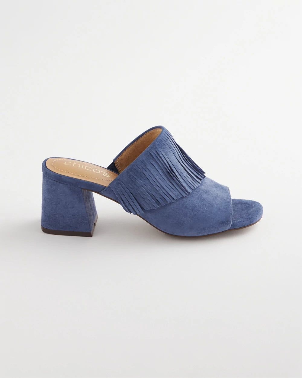 Blue Lotus Blue Lotus Suede Fringe Block Heels
