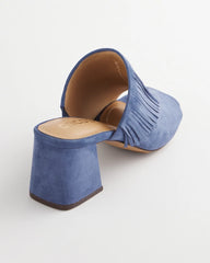 Blue Lotus Blue Lotus Suede Fringe Block Heels
