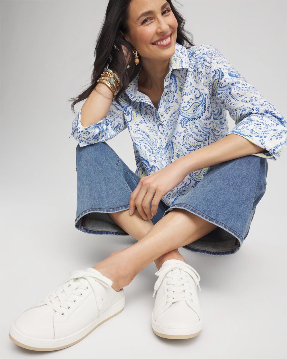 Alabaster Slide-in Sneakers