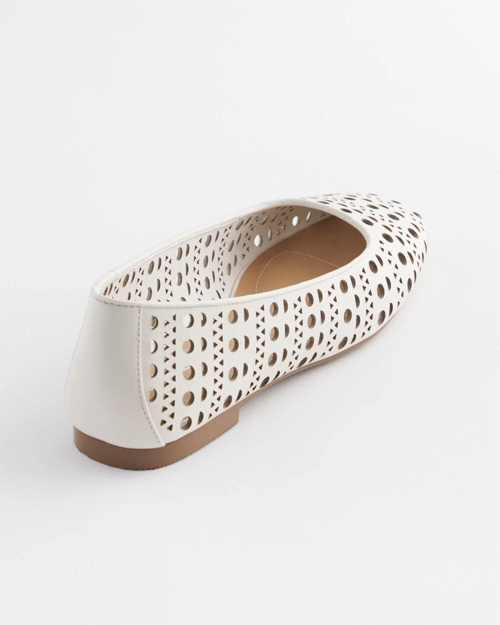 Alabaster Cutout Ballet Flats