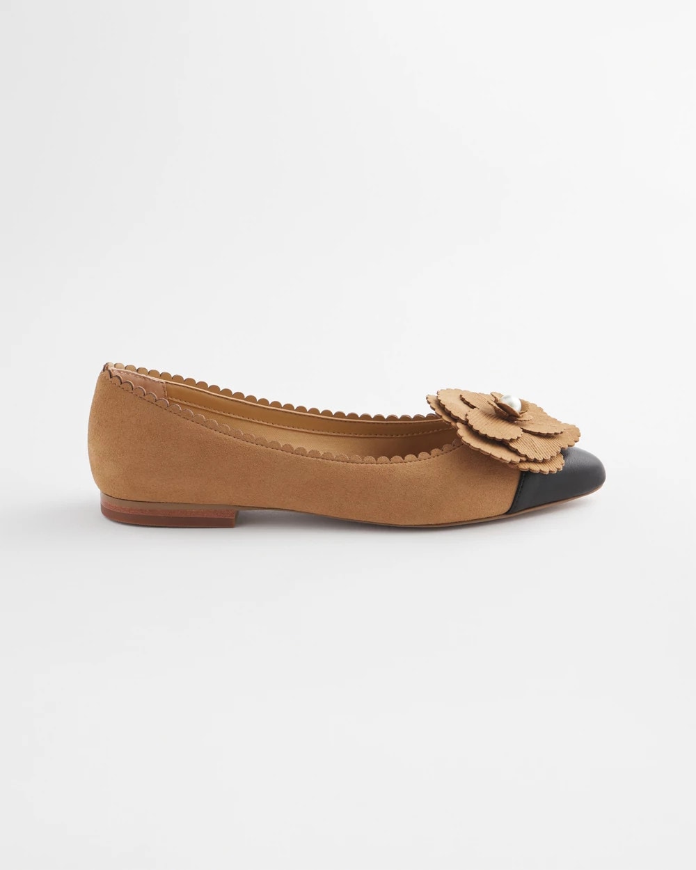 Caramel Apple Microsuede Ballet Flats