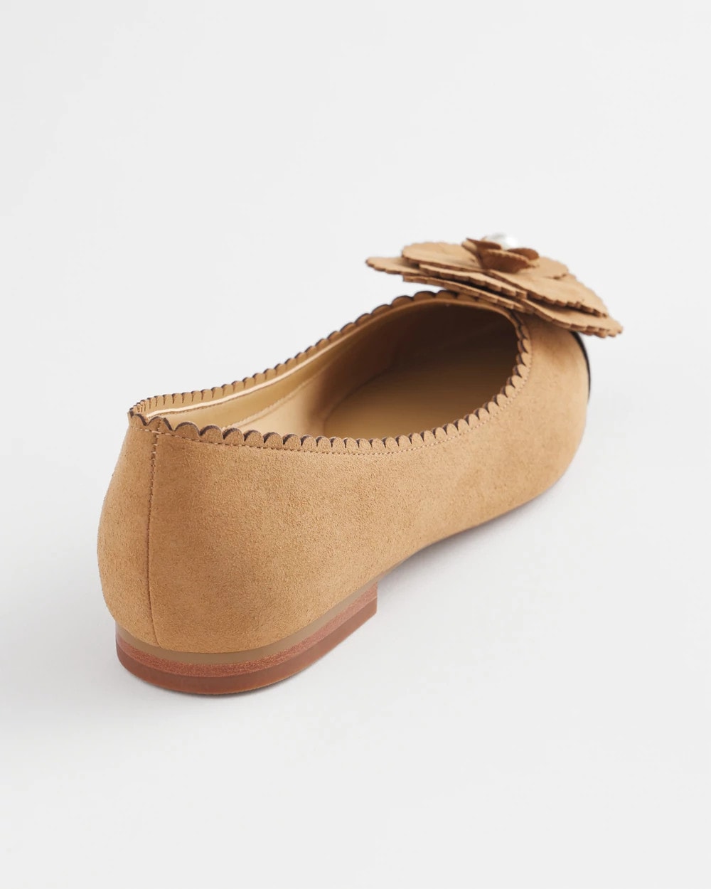 Caramel Apple Microsuede Ballet Flats