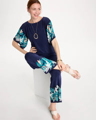 Kings Navy Travelers™ Palm Border Crop Pant