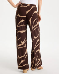 Cocoa Bean Travelers™ Zebra Knit Wide-Leg Pants