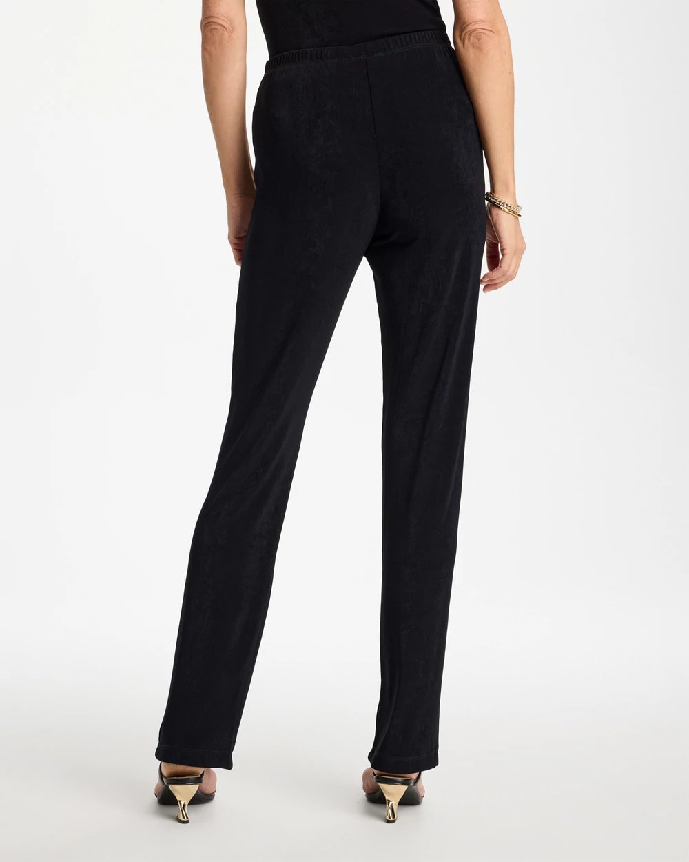 Black Petite Travelers™ No Tummy Pants