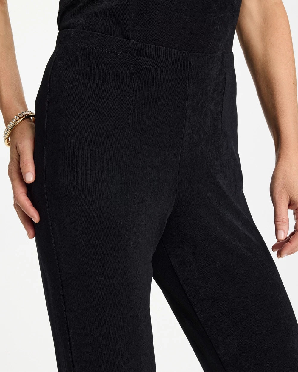 Black Petite Travelers™ No Tummy Pants