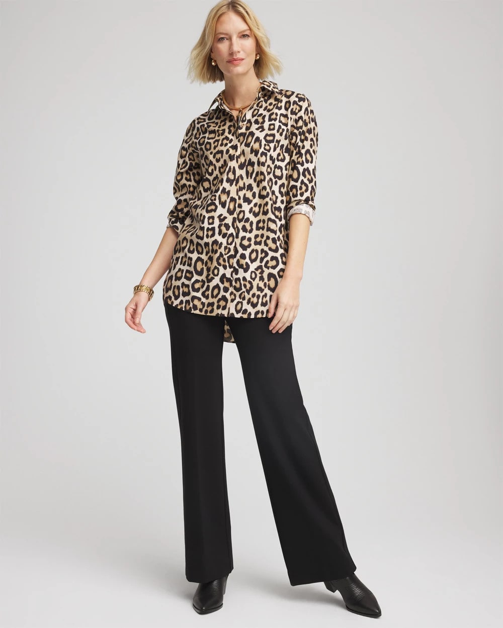 Black Juliet Wide Full Length Pant