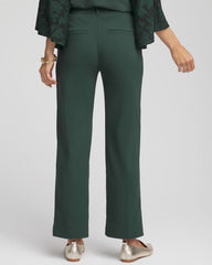 Darkest Spruce Petite Bi-Stretch Straight Ankle Pants