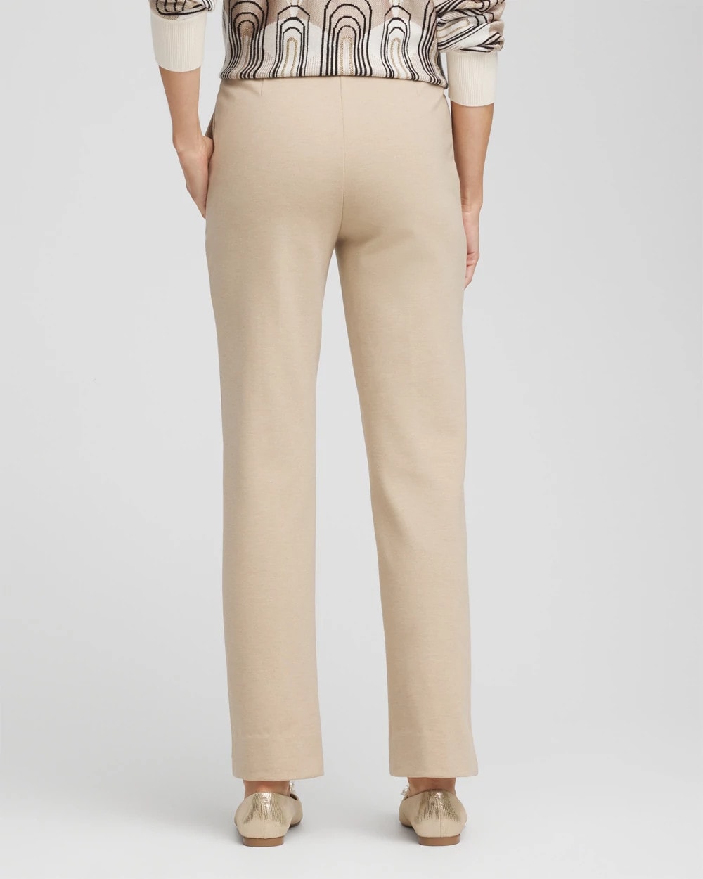 Taupe Heather Juliet Straight Ankle Pants