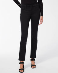 Black Girlfriend Slim Full-Length Jeans