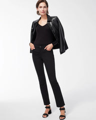 Black Girlfriend Slim Full-Length Jeans