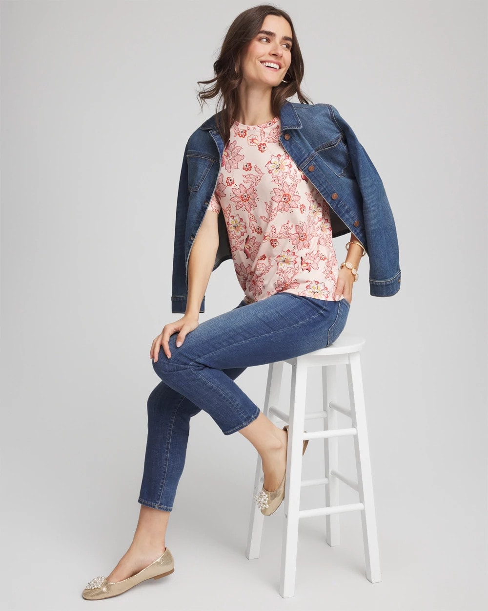 Siesta Rose Elbow Sleeve Tee