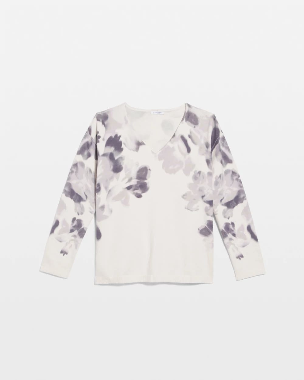 Multi Printed V-Neck Sweater